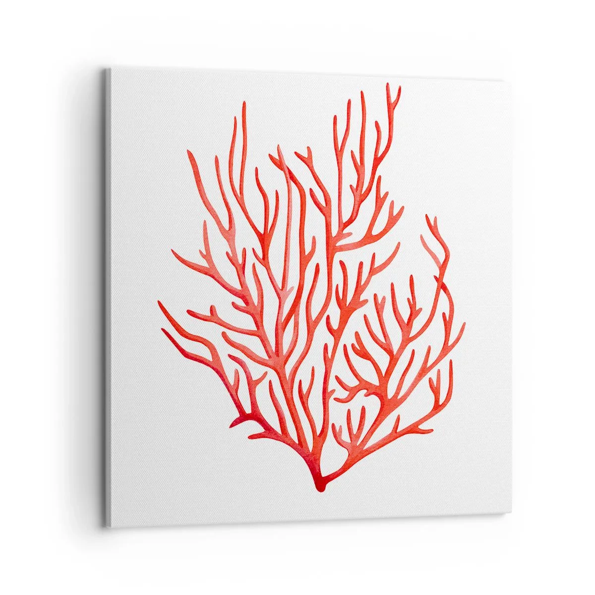 Schilderen op canvas - Koraal filigraan - 60x60 cm