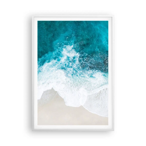 Poster in een witte lijst - Natuurlijke streling - 70x100 cm