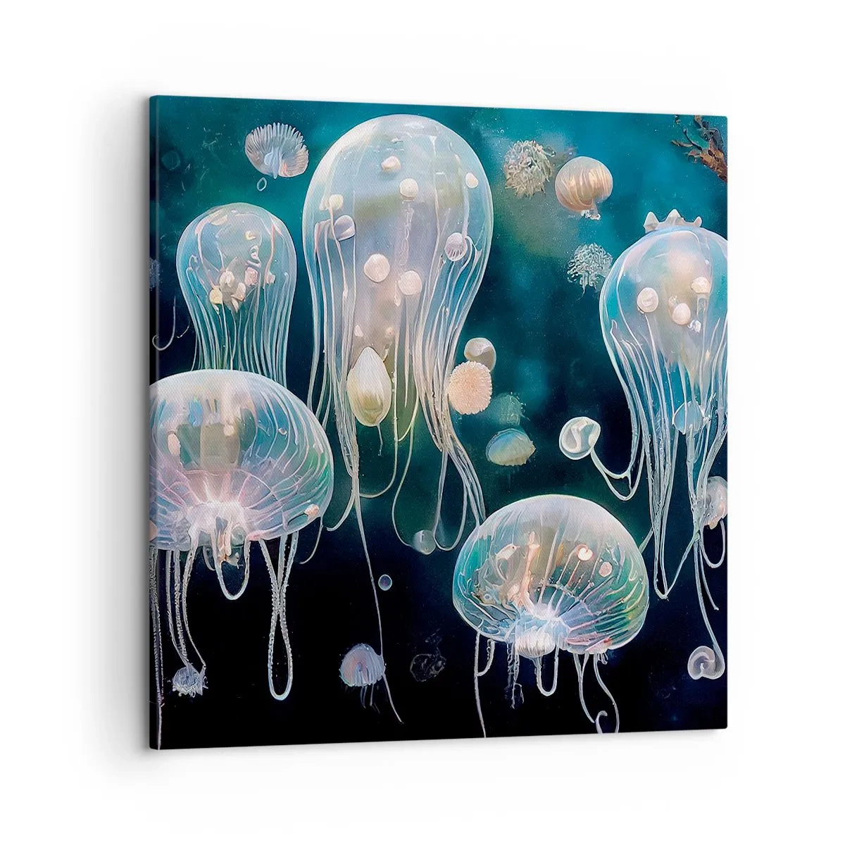 Schilderen op canvas - Ondferwaterbal - 50x50 cm