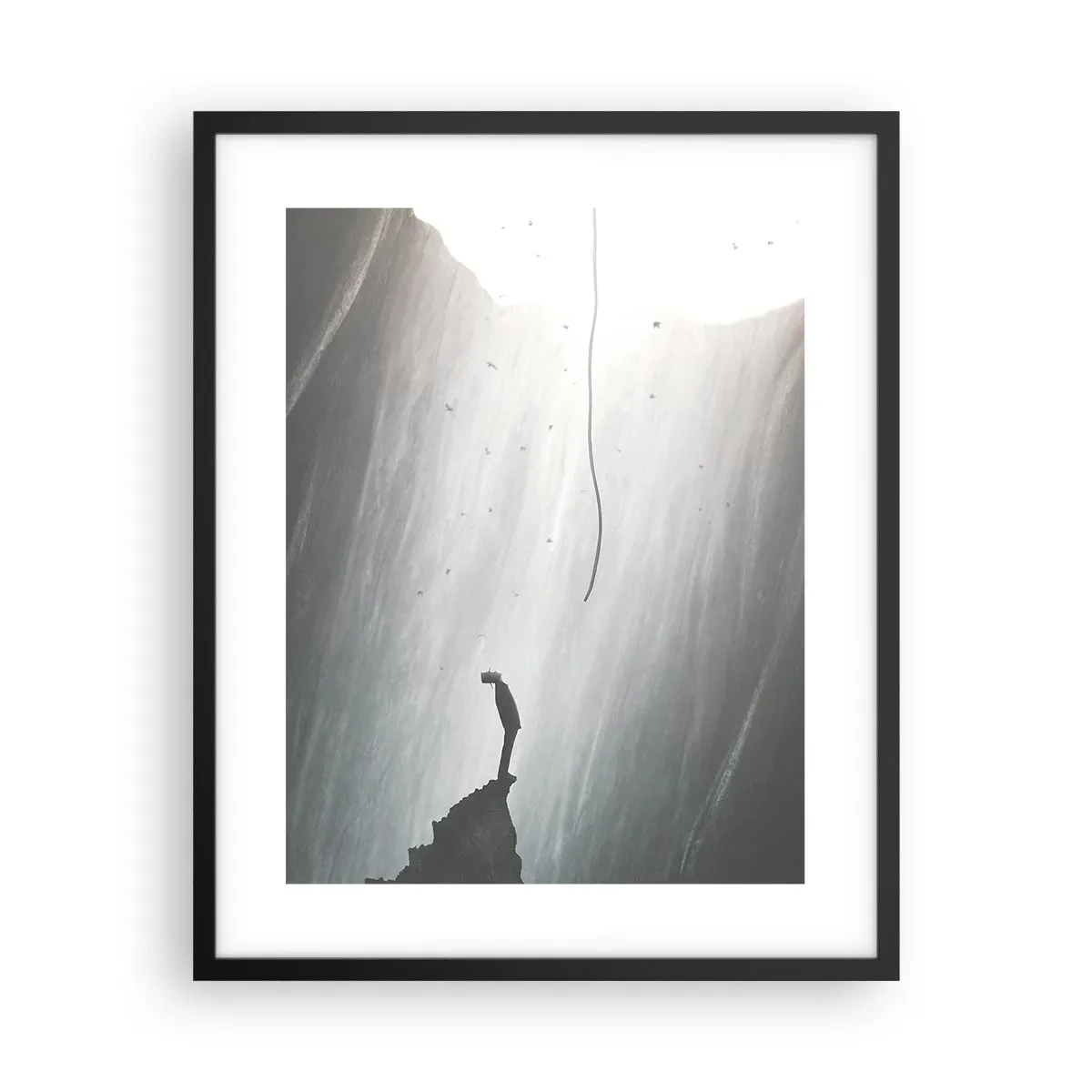Poster in een zwarte lijst - Er is altijd een uitweg - 40x50 cm