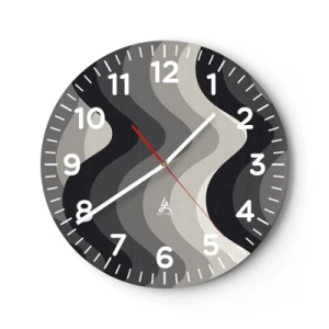 Wandklok - Klok - Golf na golf - 30x30 cm