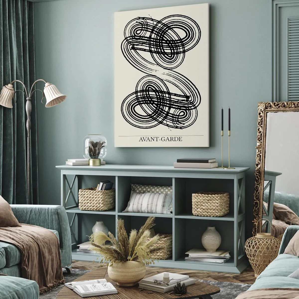 Schilderen op canvas - Het kwam er spontaan uit - 65x120 cm