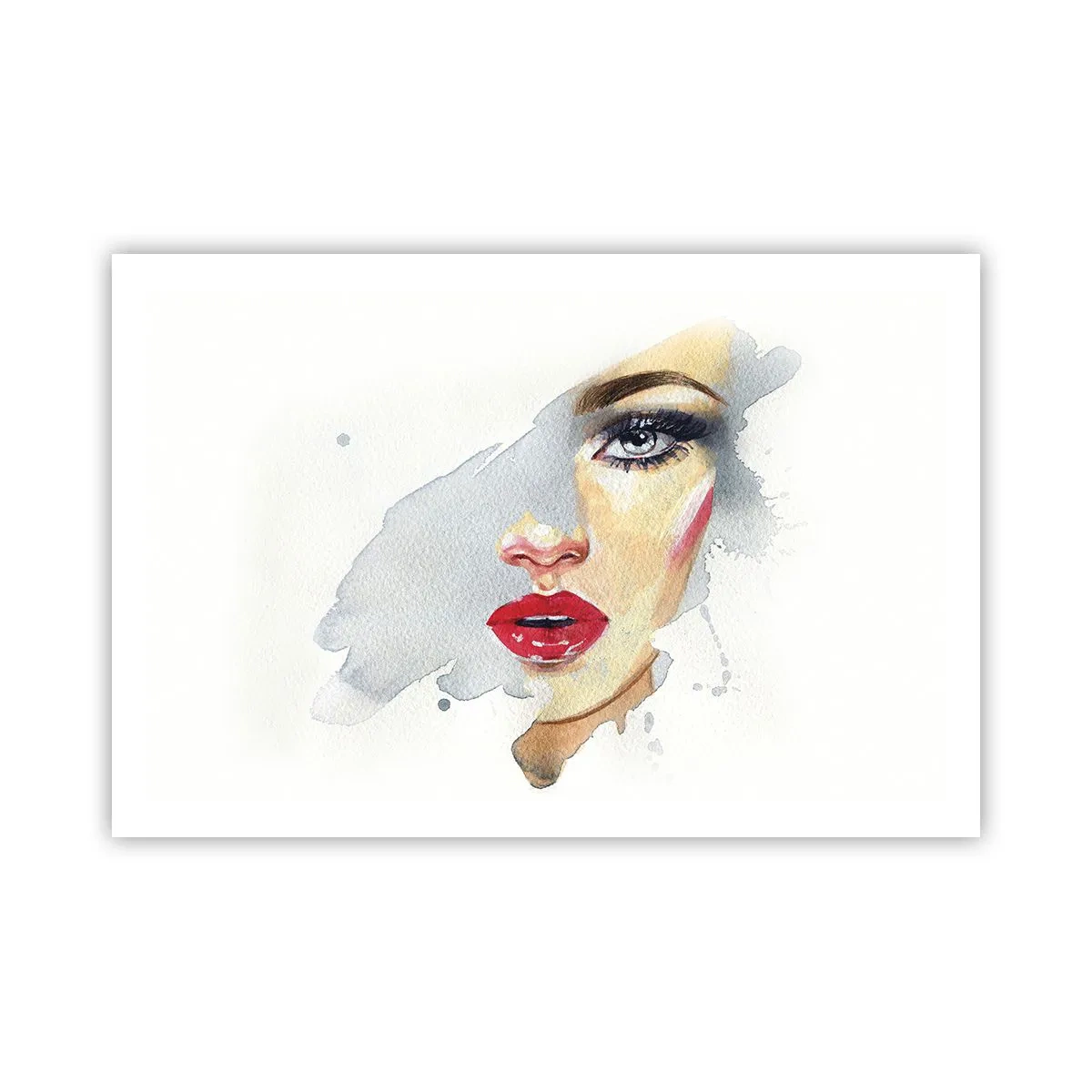 Poster - Weerspiegeld in een druppel water - 91x61 cm