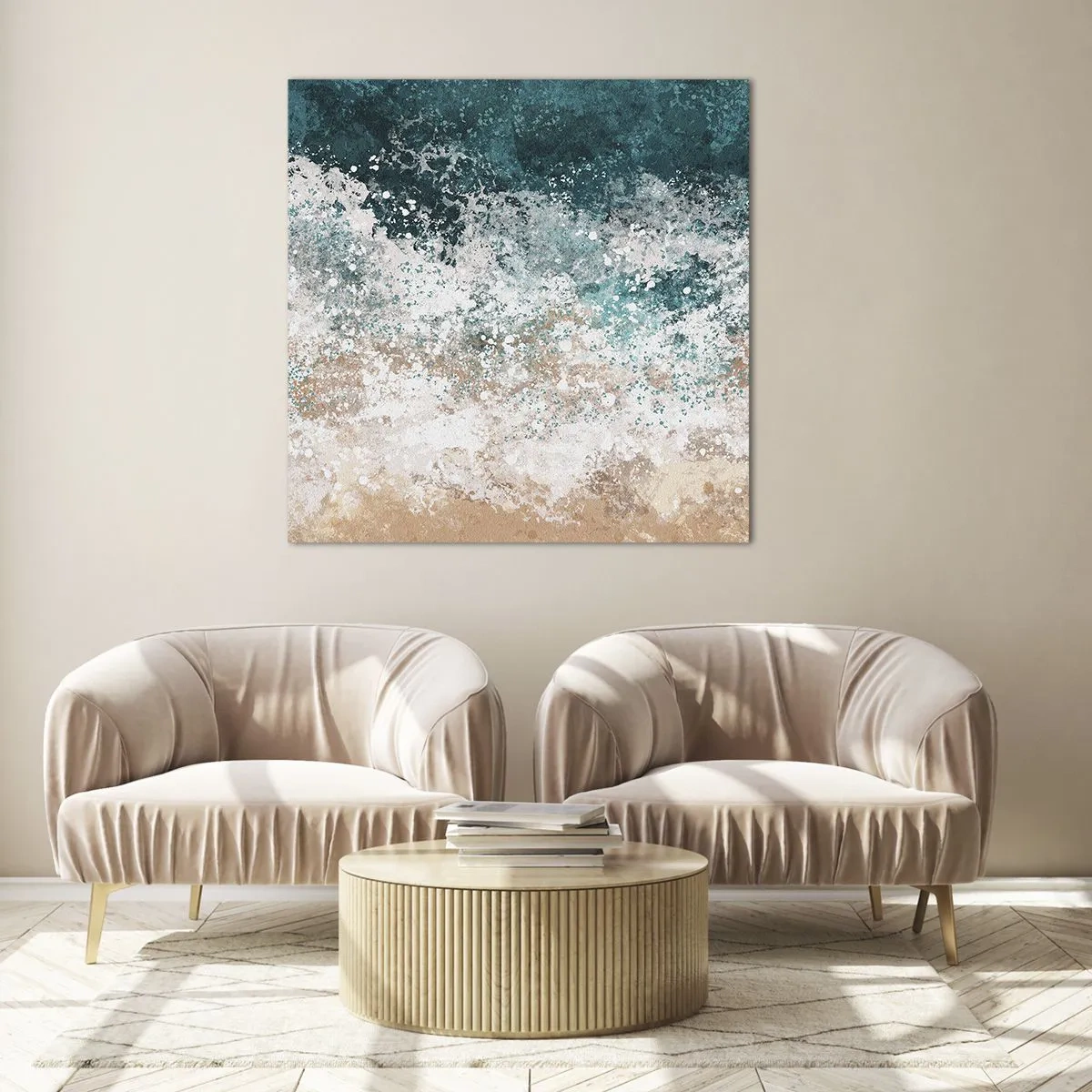 Schilderen op glas - Zeeverhalen - 40x40 cm