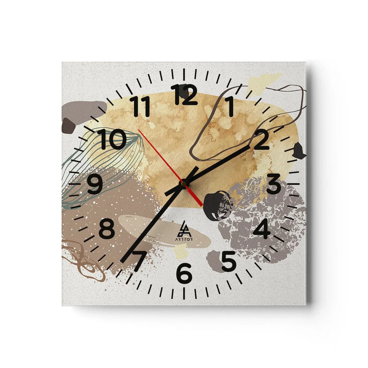 Wandklok - Klok - Toegepaste plumcologie - 30x30 cm