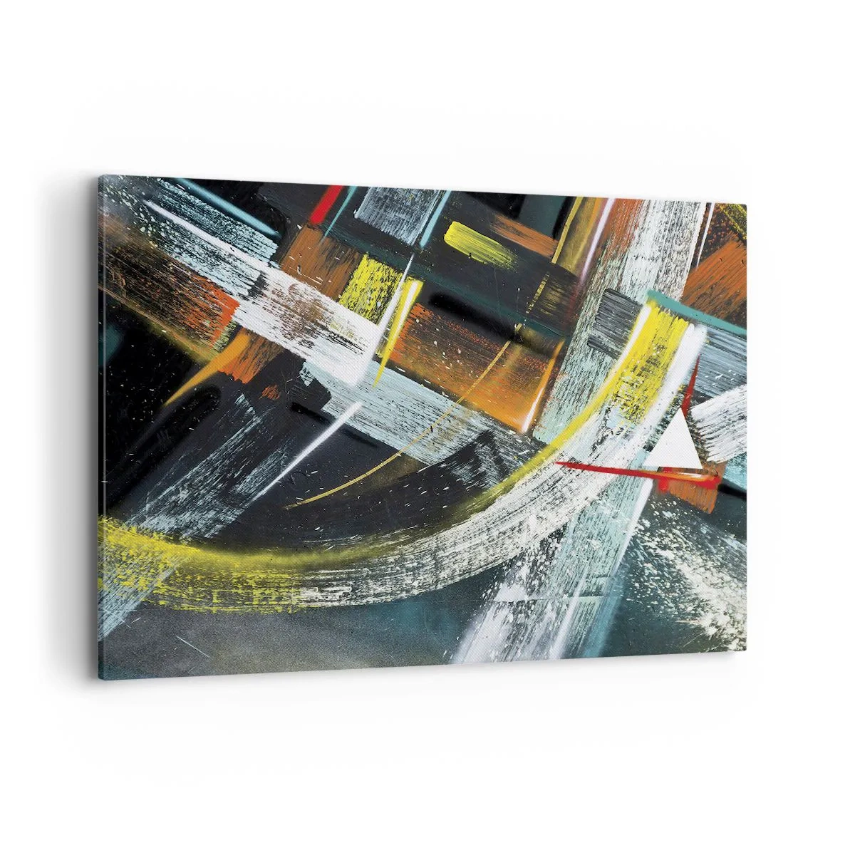 Schilderen op canvas - De energie van beweging - 120x80 cm