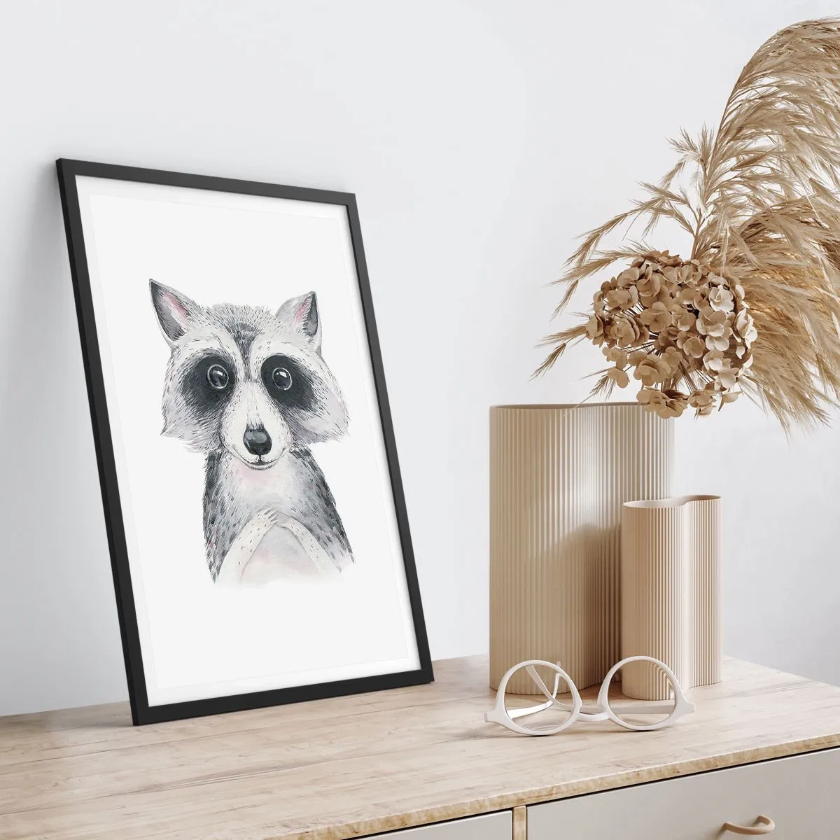 Poster in een zwarte lijst - Een moment om te verhuizen - 40x50 cm