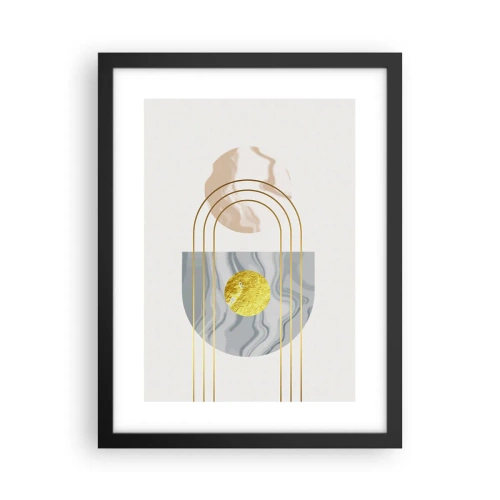 Poster in een zwarte lijst - Helderheid en schittering - 30x40 cm