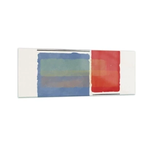 Schilderen op glas - De geest en de letter van de geometrie - 140x50 cm