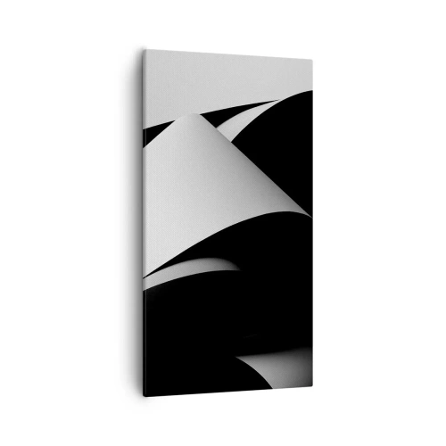 Schilderen op canvas - Lichtvlakken uit de diepten van de schaduw - 55x100 cm