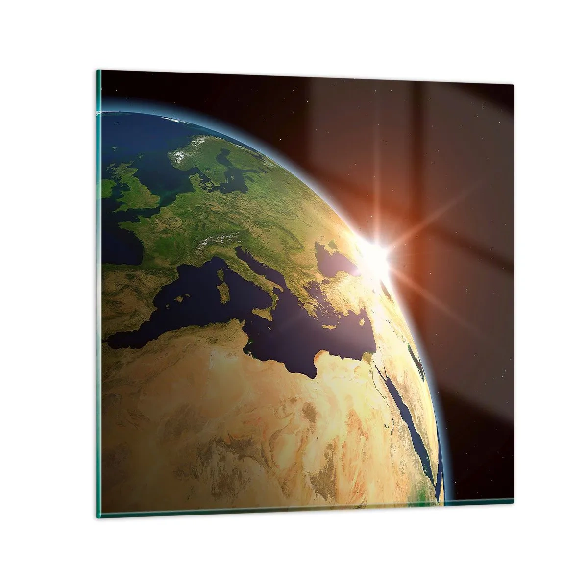 Schilderen op glas - Zonsopgang - 40x40 cm