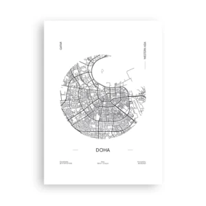 Poster - Anatomie van Doha - 50x70 cm