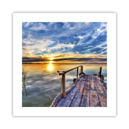 Poster - De wind gaat rusten - 40x40 cm