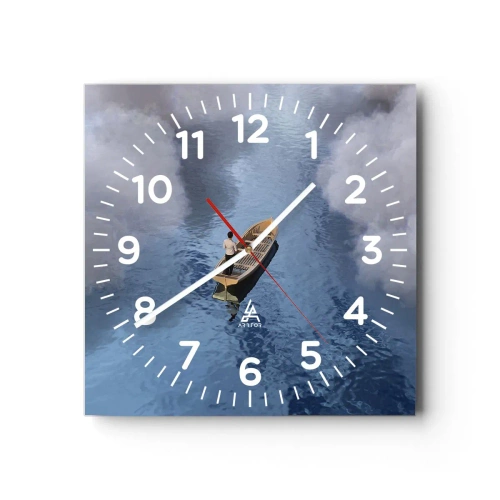Wandklok - Klok - Leven – reis – onbekend - 40x40 cm
