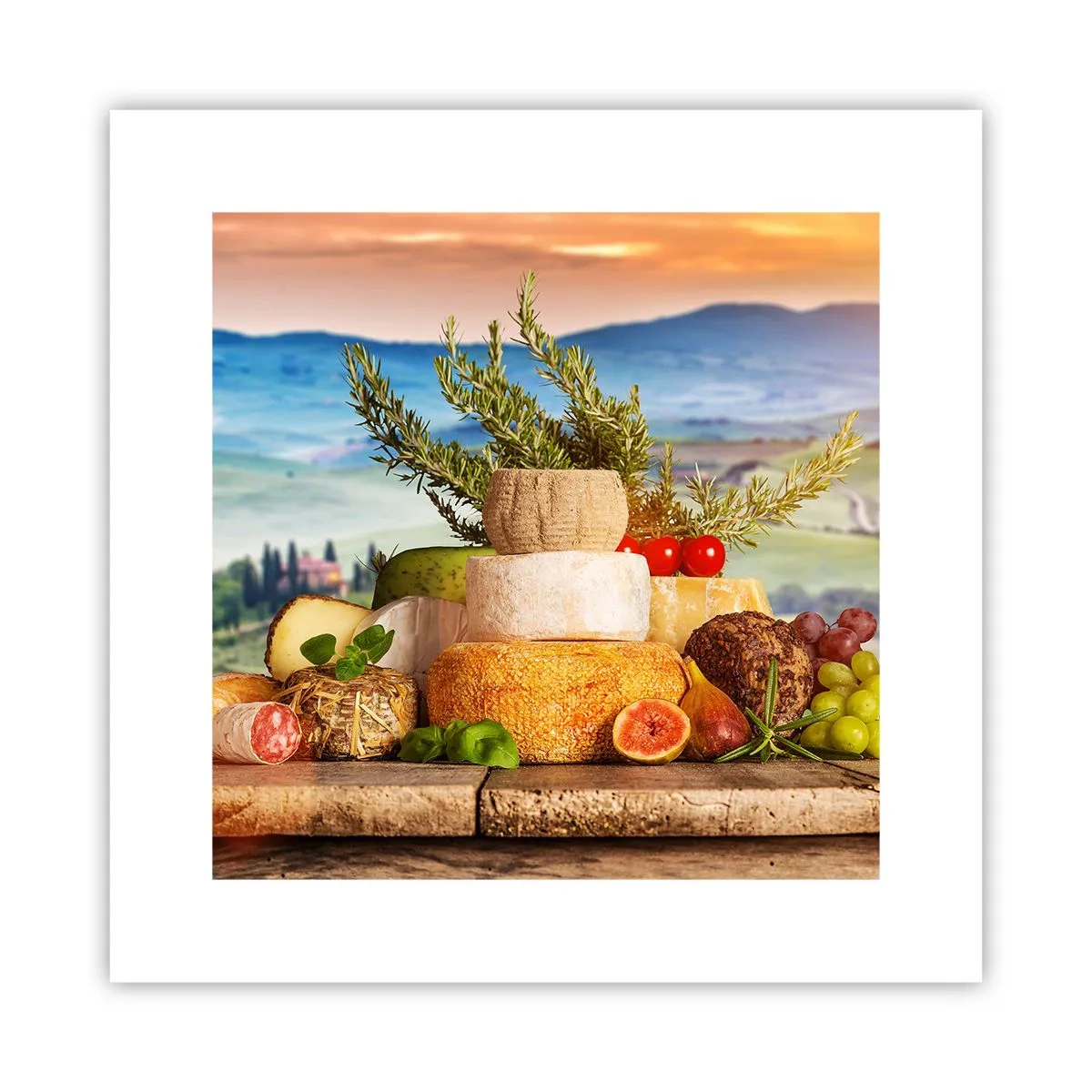 Poster - De Italiaanse levensvreugde - 30x30 cm