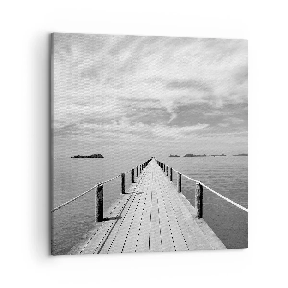 Schilderen op canvas - Of misschien een reis... - 50x50 cm