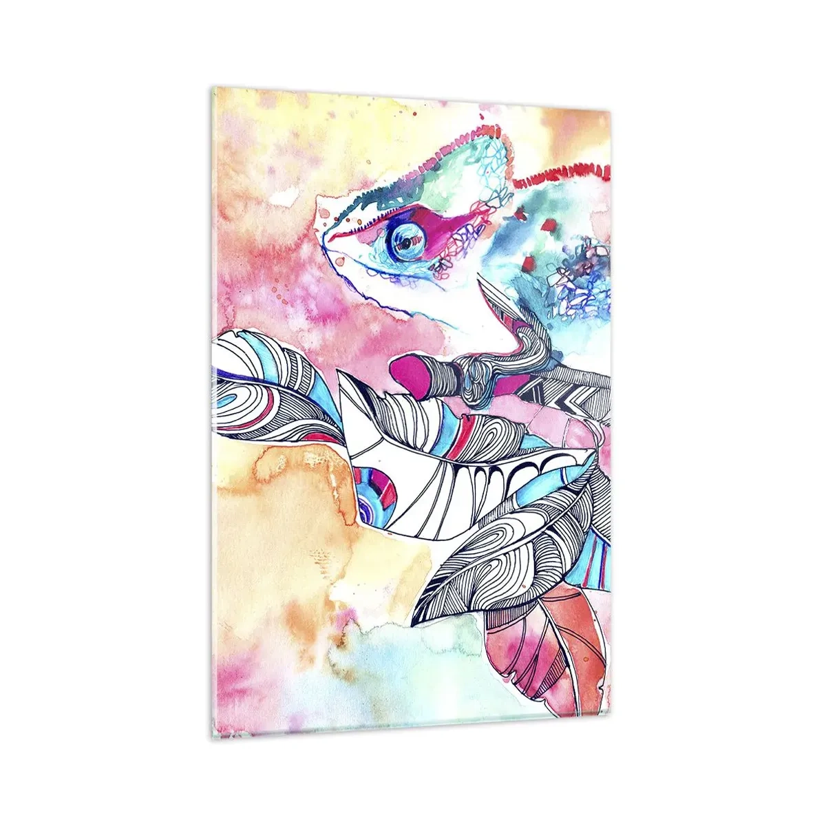 Schilderen op glas - Zo kleurrijk als onze wereld - 80x120 cm