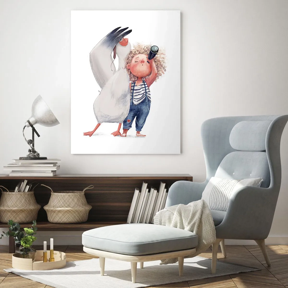 Schilderen op glas - Een geweldige reisroute - 80x120 cm