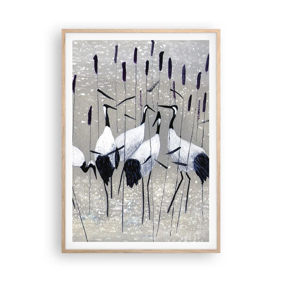 Een poster in een licht eiken lijst - Onder hun eigen - 70x100 cm