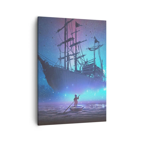 Schilderen op canvas - Ontmoeting met de mythe van de zee - 50x70 cm