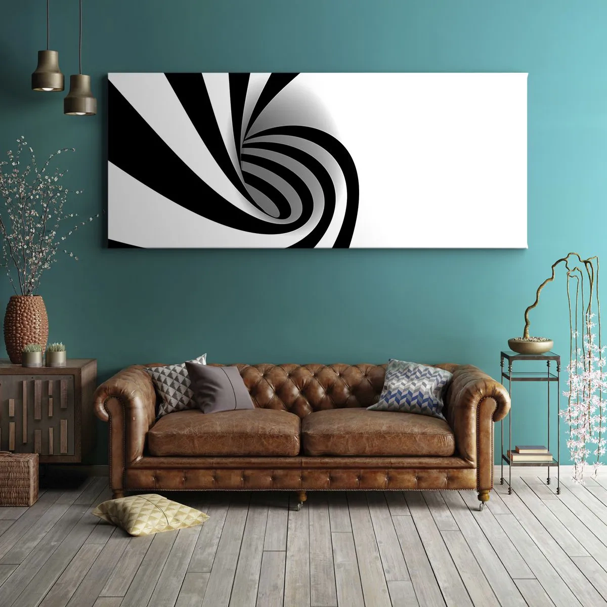 Schilderen op canvas - En toch draait het - 100x40 cm