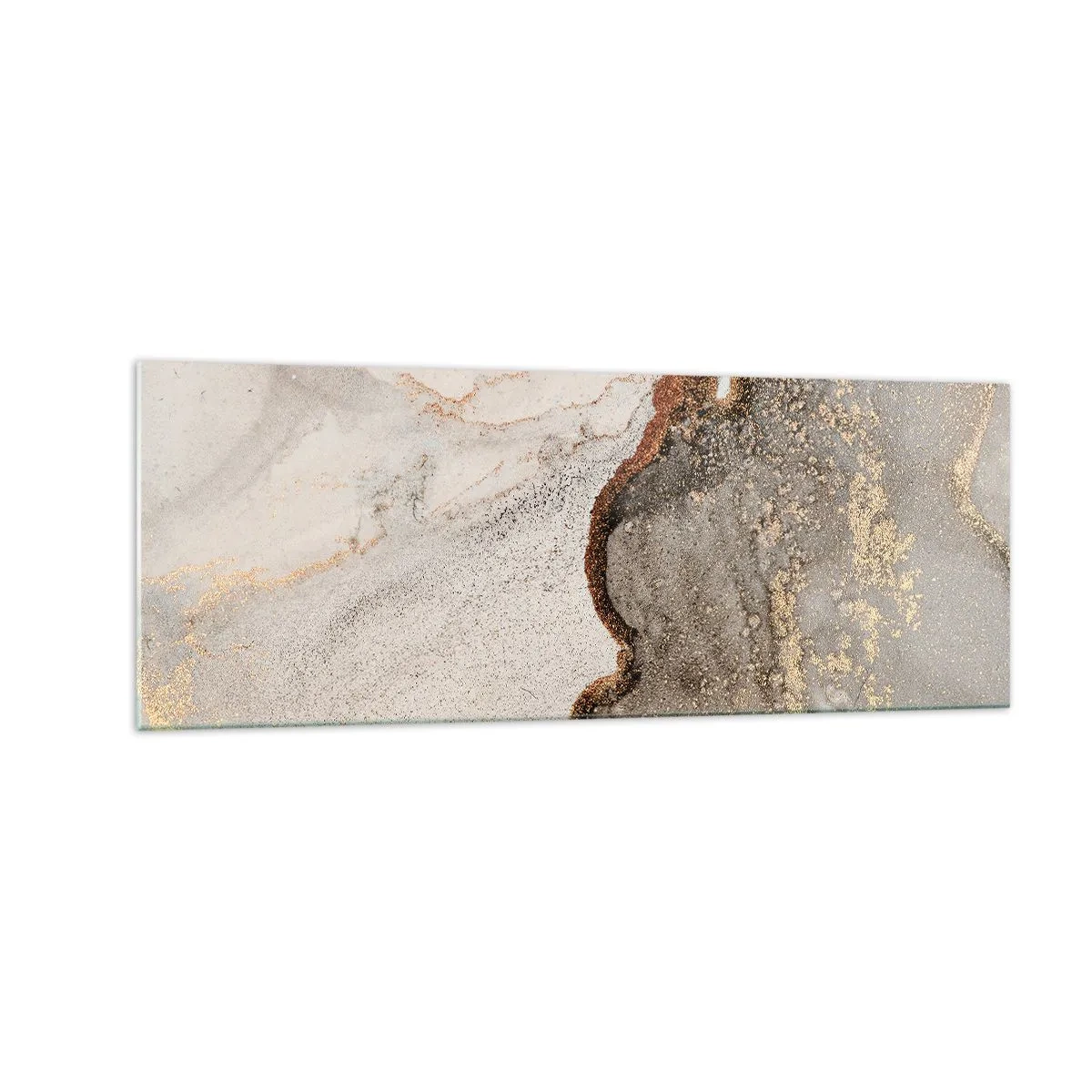 Schilderen op glas - Op de grens van kleuren - 140x50 cm