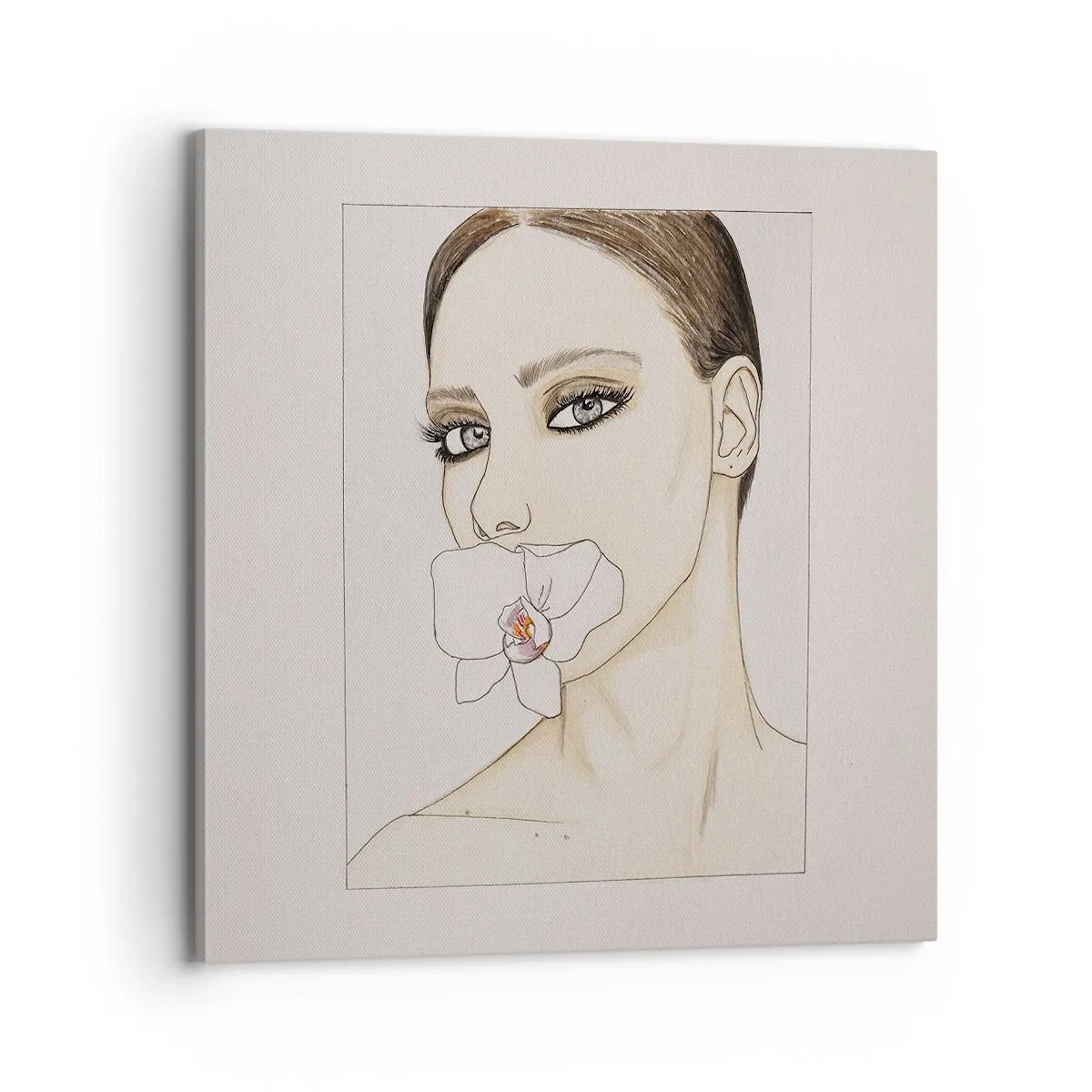 Schilderen op canvas - Een symbool van elegantie en schoonheid - 70x70 cm