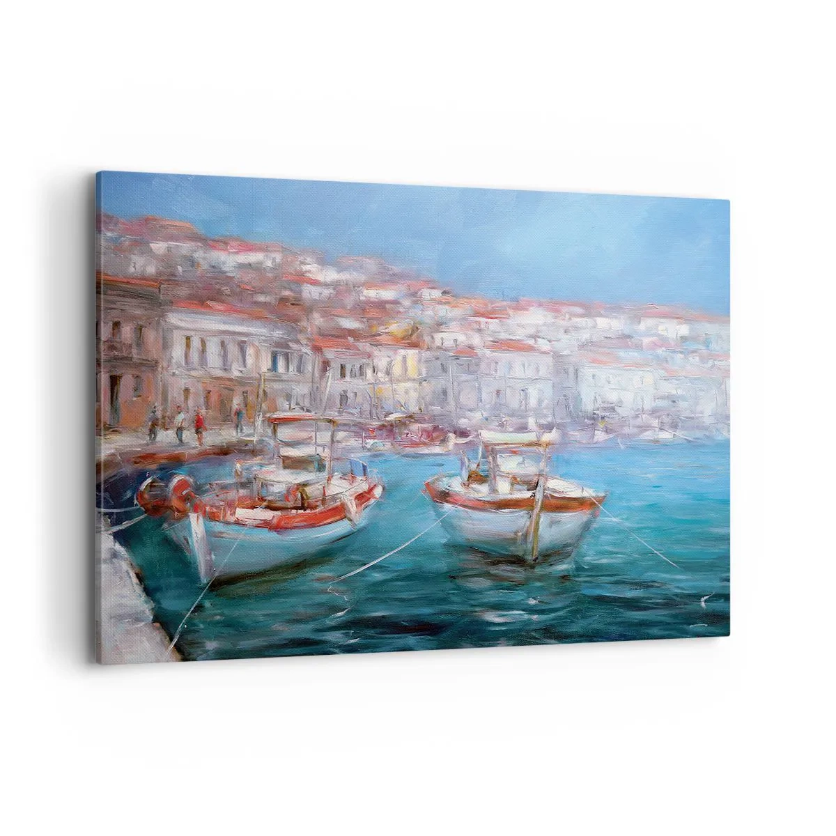 Schilderen op canvas - Italiaanse baai - 100x70 cm