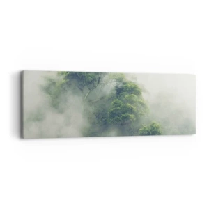 Schilderen op canvas - In mist gehuld - 90x30 cm