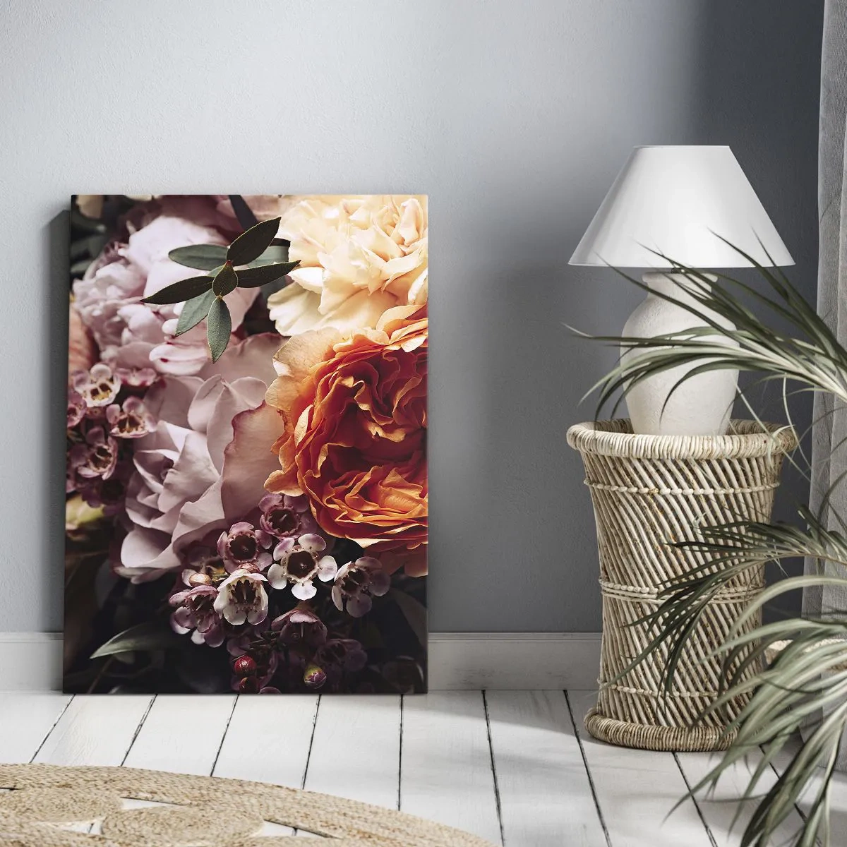 Schilderen op canvas - Gehuld in schoonheid - 80x120 cm