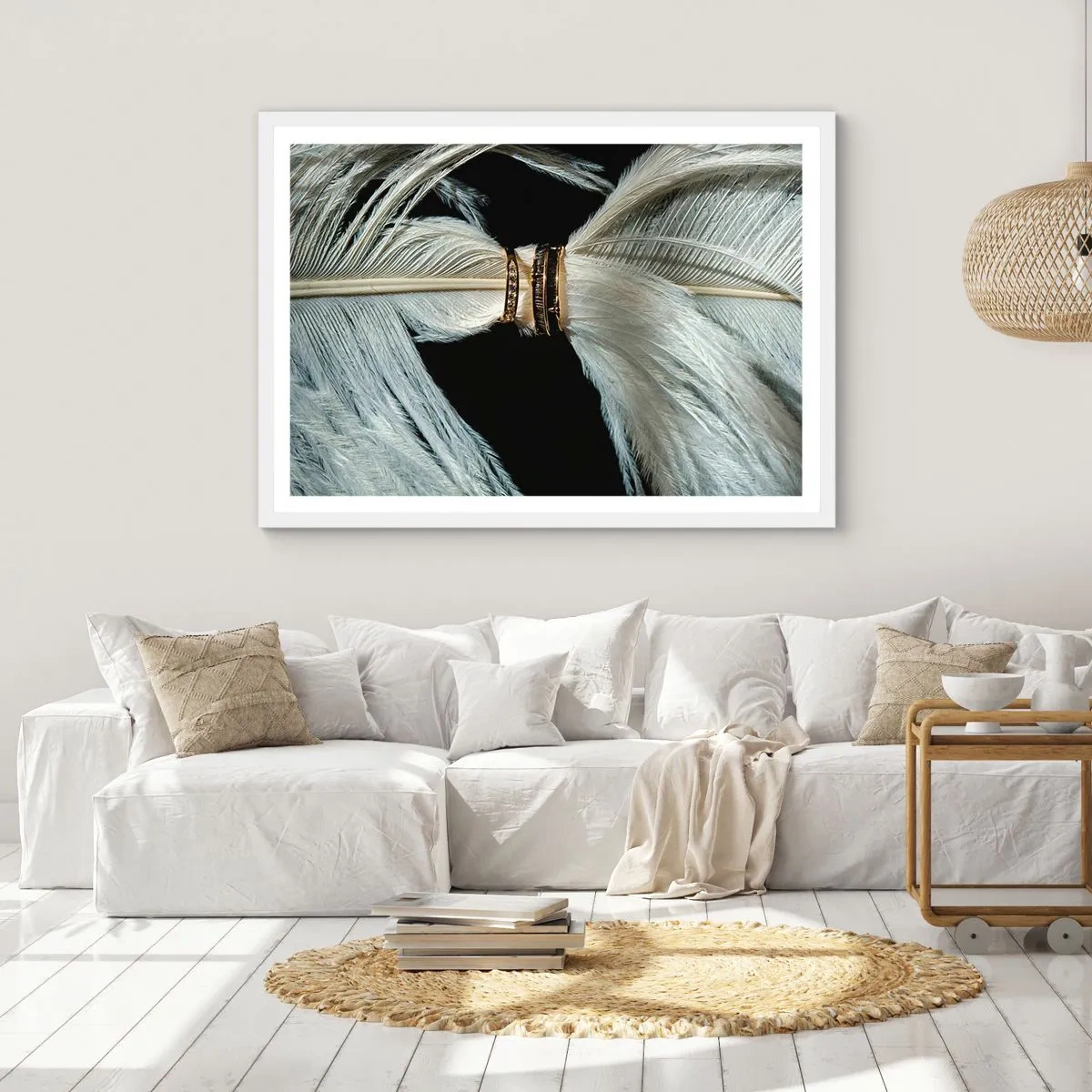 Poster in een witte lijst - ... en ik zal je niet verlaten ... - 100x70 cm