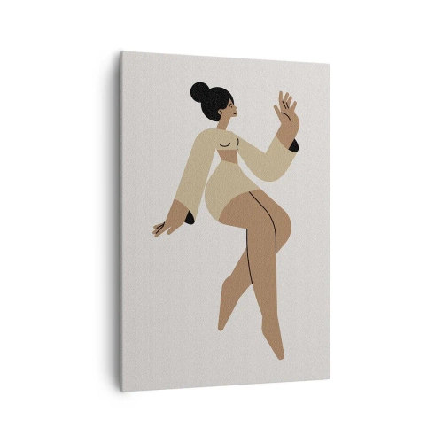 Schilderen op canvas - Een sierlijke vorm - 70x100 cm