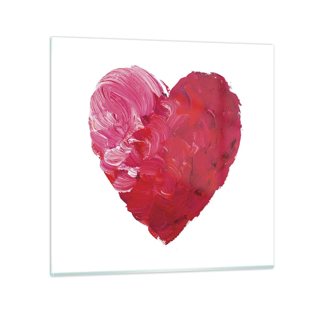Schilderen op glas - Alles wat je nodig hebt is liefde - 30x30 cm