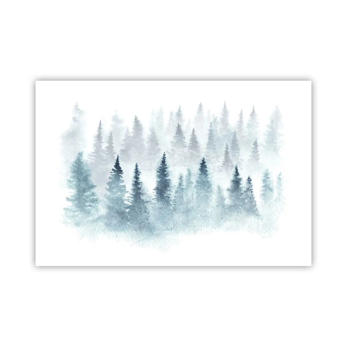 Poster - Gehuld in mist - 91x61 cm