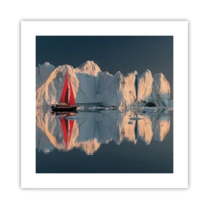 Poster - Aan de rand van de wereld - 40x40 cm