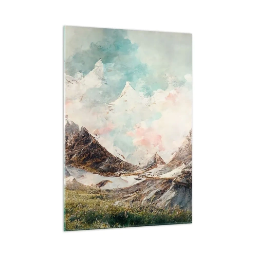 Schilderen op glas - Rotsbladen - 50x70 cm