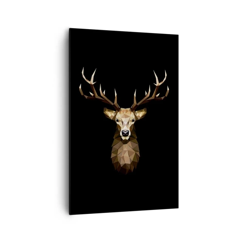 Schilderen op canvas - Kubistische herten - 80x120 cm