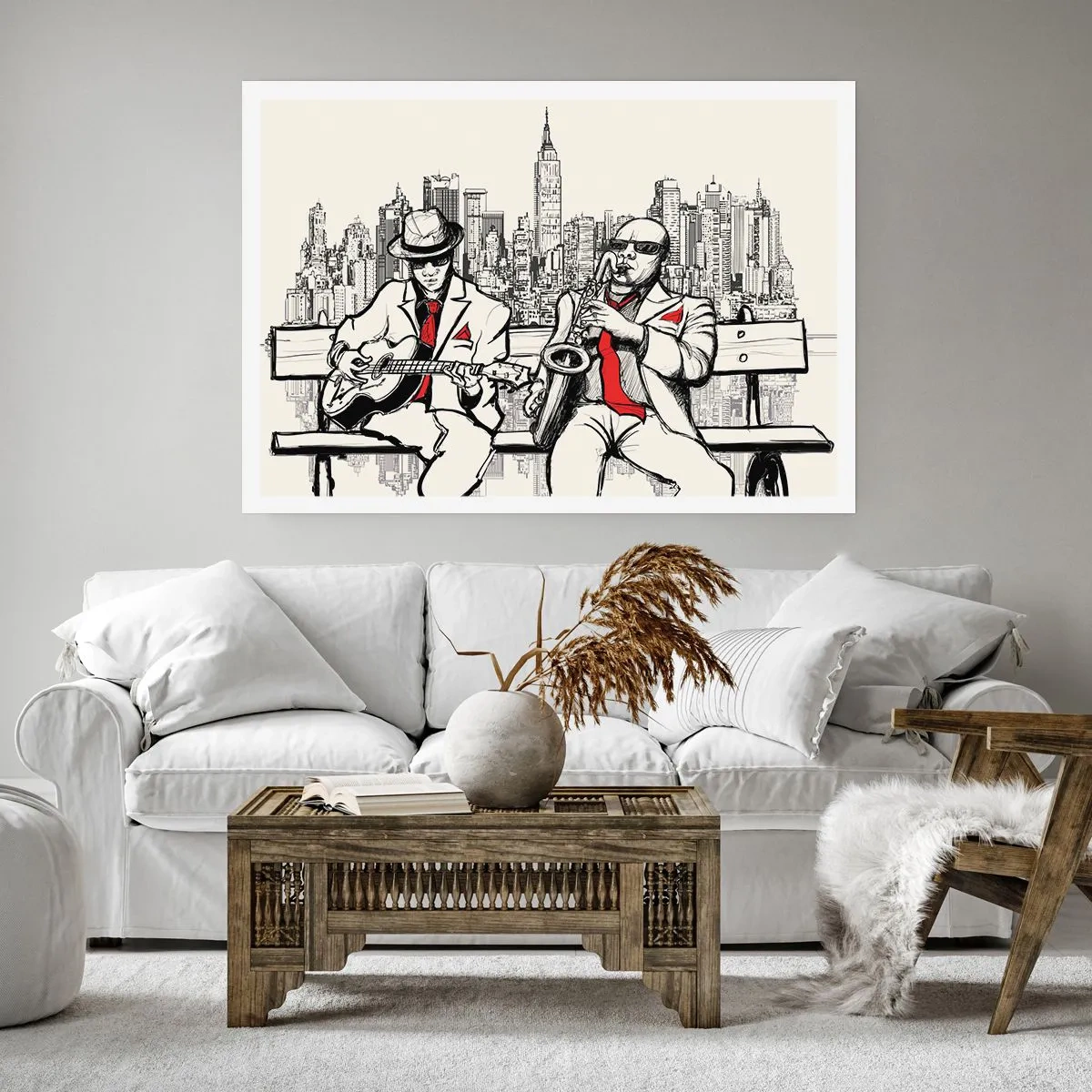 Poster - Improvisatie van New York - 100x70 cm