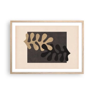 Een poster in een licht eiken lijst - Afwezigheid en complement - 70x50 cm