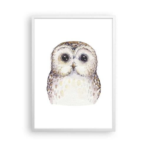 Poster in een witte lijst - Kijk in mijn ogen - 50x70 cm