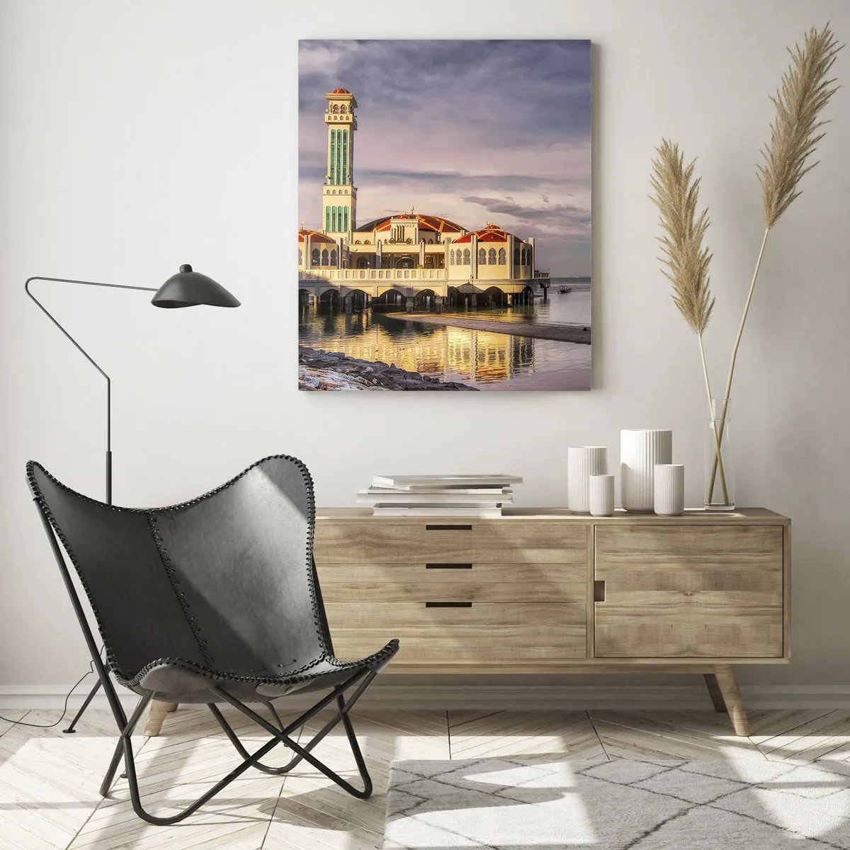 Schilderen op glas - Tempel van de natuur - 50x70 cm
