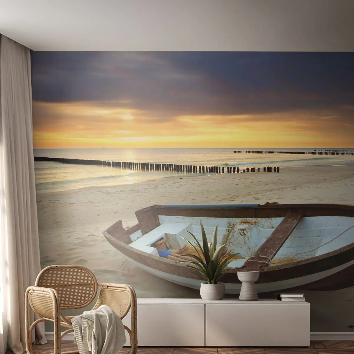 Fotobehang Standard Eco - Er zijn geen mooiere stranden meer - Landschap, Zee, Strand - 150x105 cm