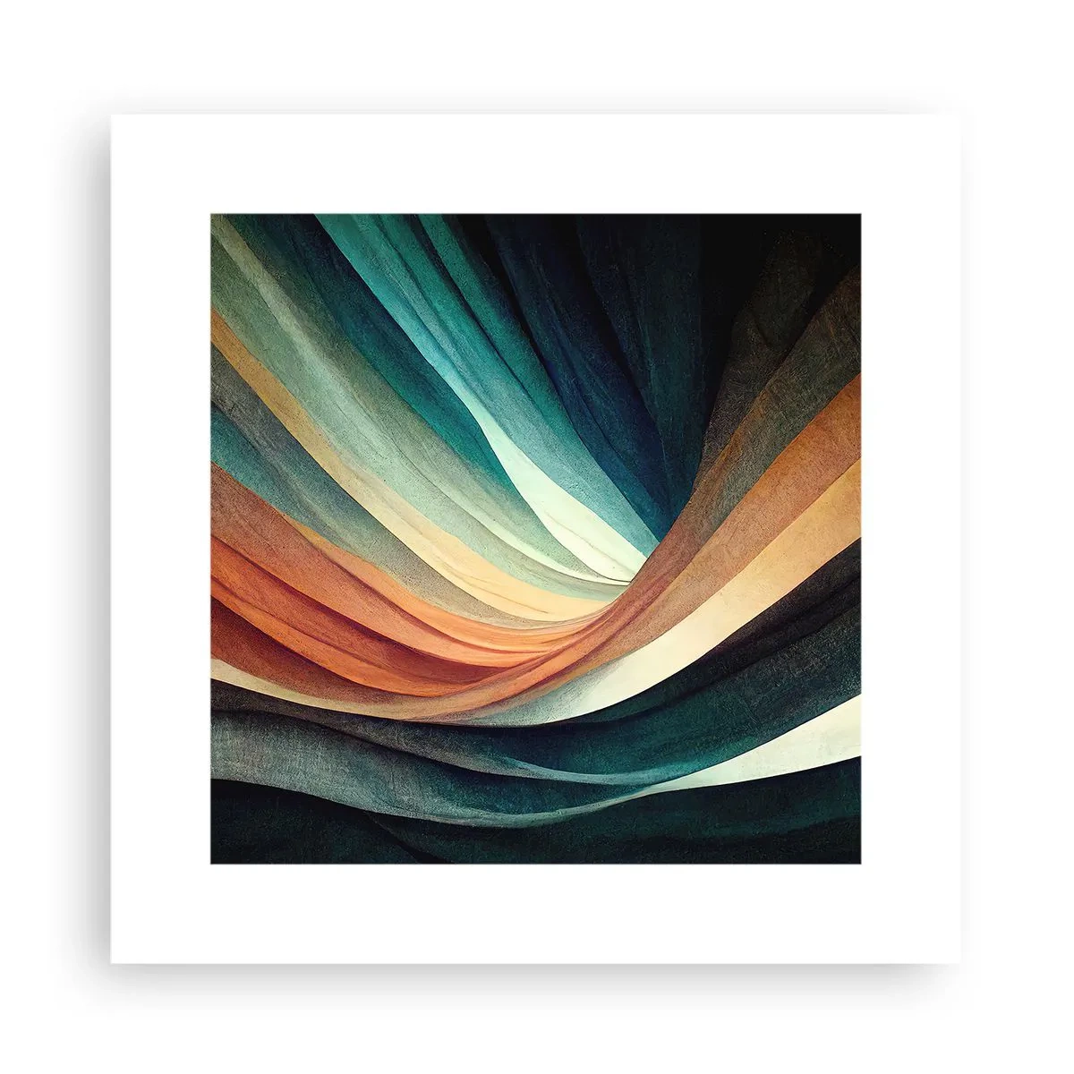 Poster - Geweven uit kleuren - 30x30 cm