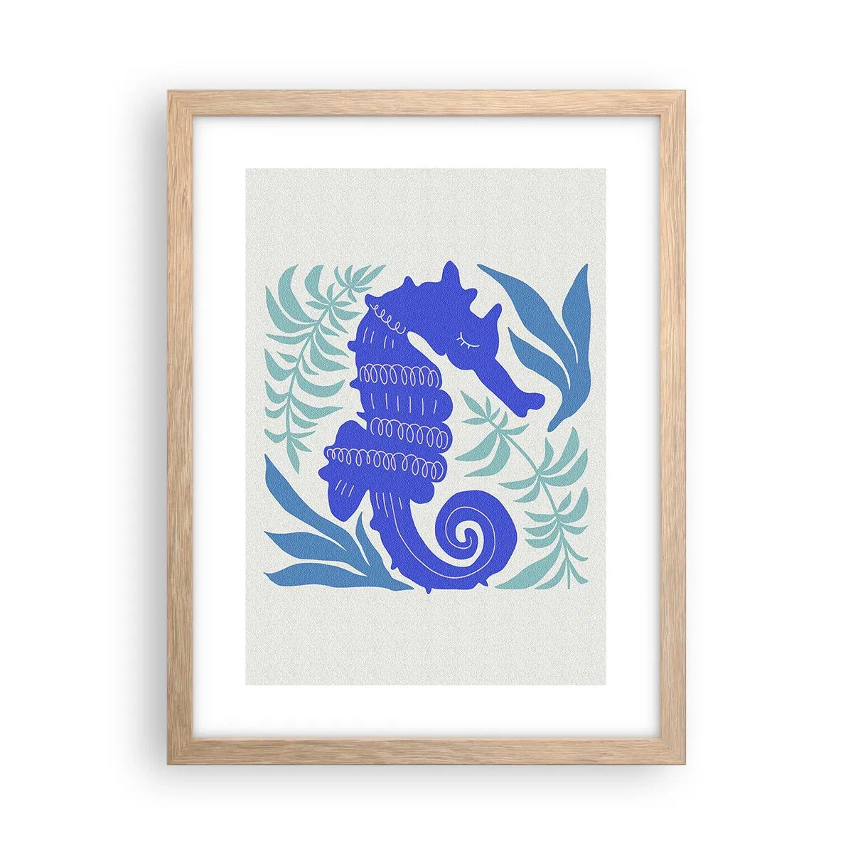 Een poster in een licht eiken lijst - In een onderwaterweide - 30x40 cm