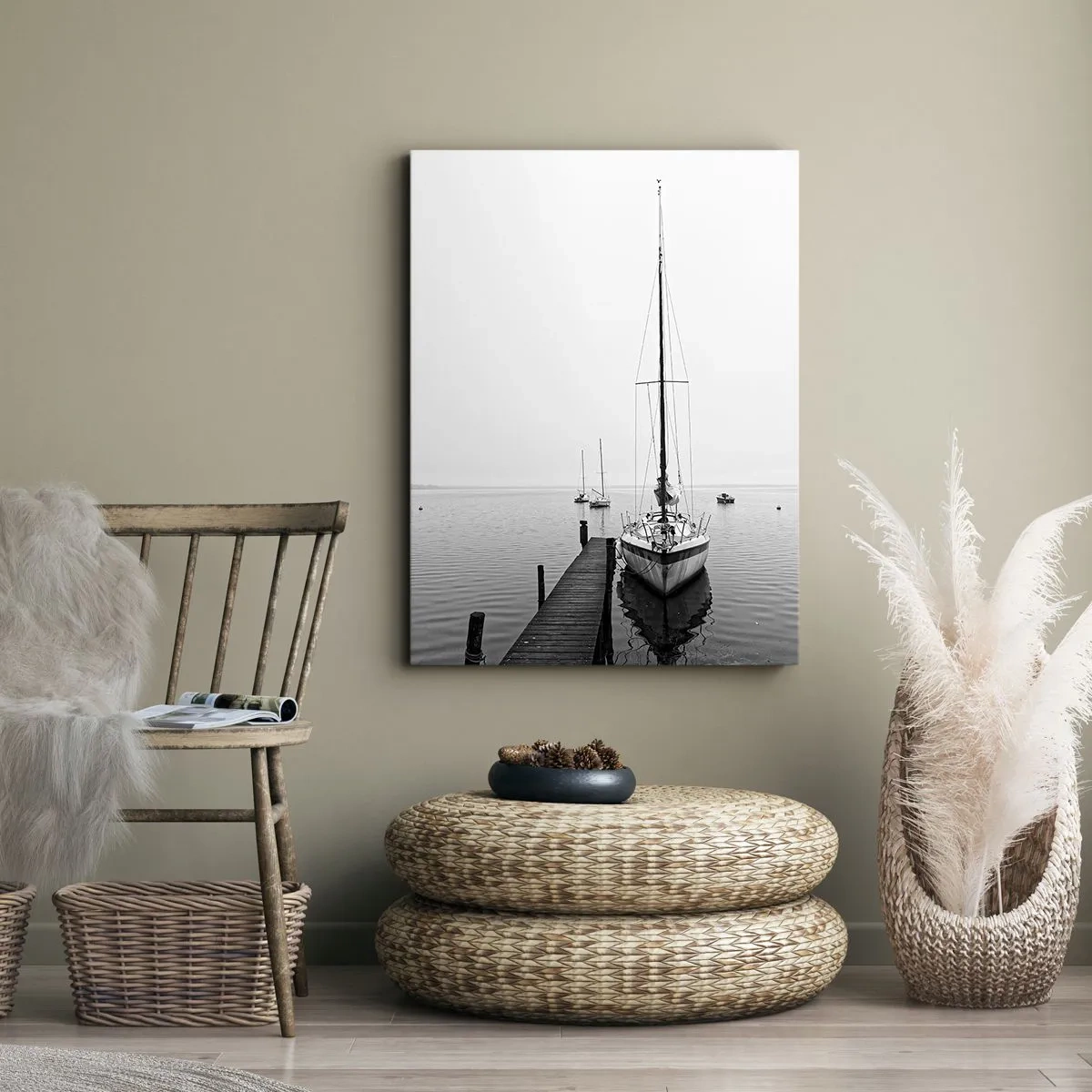 Schilderen op canvas - Klaar om te vertrekken - 70x100 cm