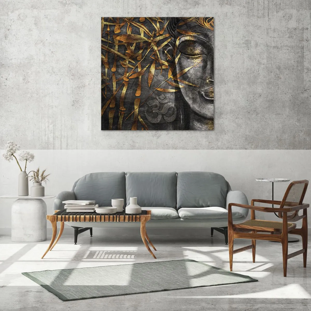 Schilderen op glas - Voel de rust - 70x70 cm