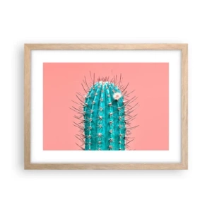 Een poster in een licht eiken lijst - Kijk gewoon - 40x30 cm