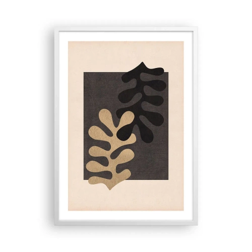 Poster in een witte lijst - Afwezigheid en complement - 50x70 cm