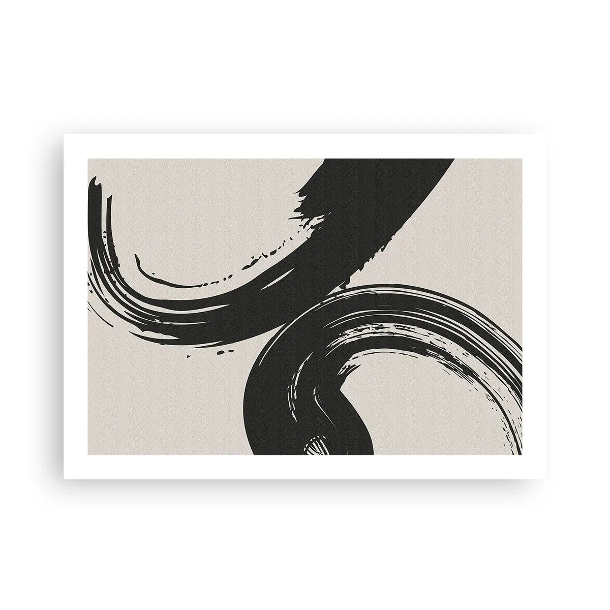 Poster - Vegend en cirkevormig - 70x50 cm