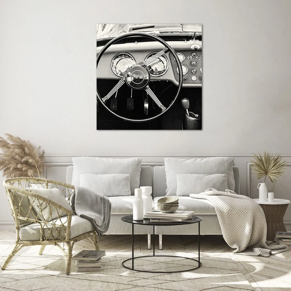 Schilderen op glas - De droom van een verzamelaar - 70x70 cm